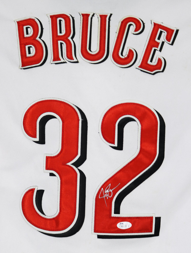 Jay Bruce Cincinnati Reds Signed Autographed White #32 Jersey JSA COA –