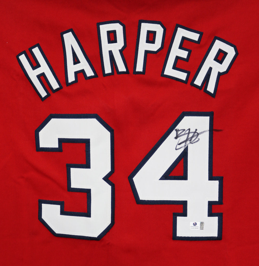 Bryce Harper Autographed Team Issued Road Jersey