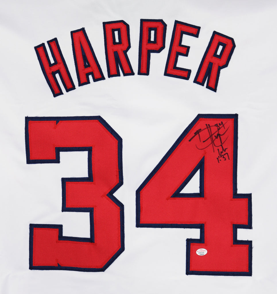 Bryce Harper Nationals Signed Autographed Alternate Custom Jersey
