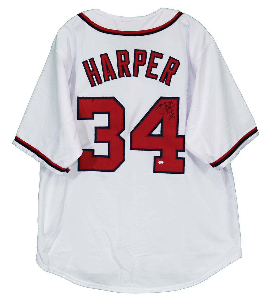 Bryce Harper Nationals Signed Autographed Alternate Custom Jersey –