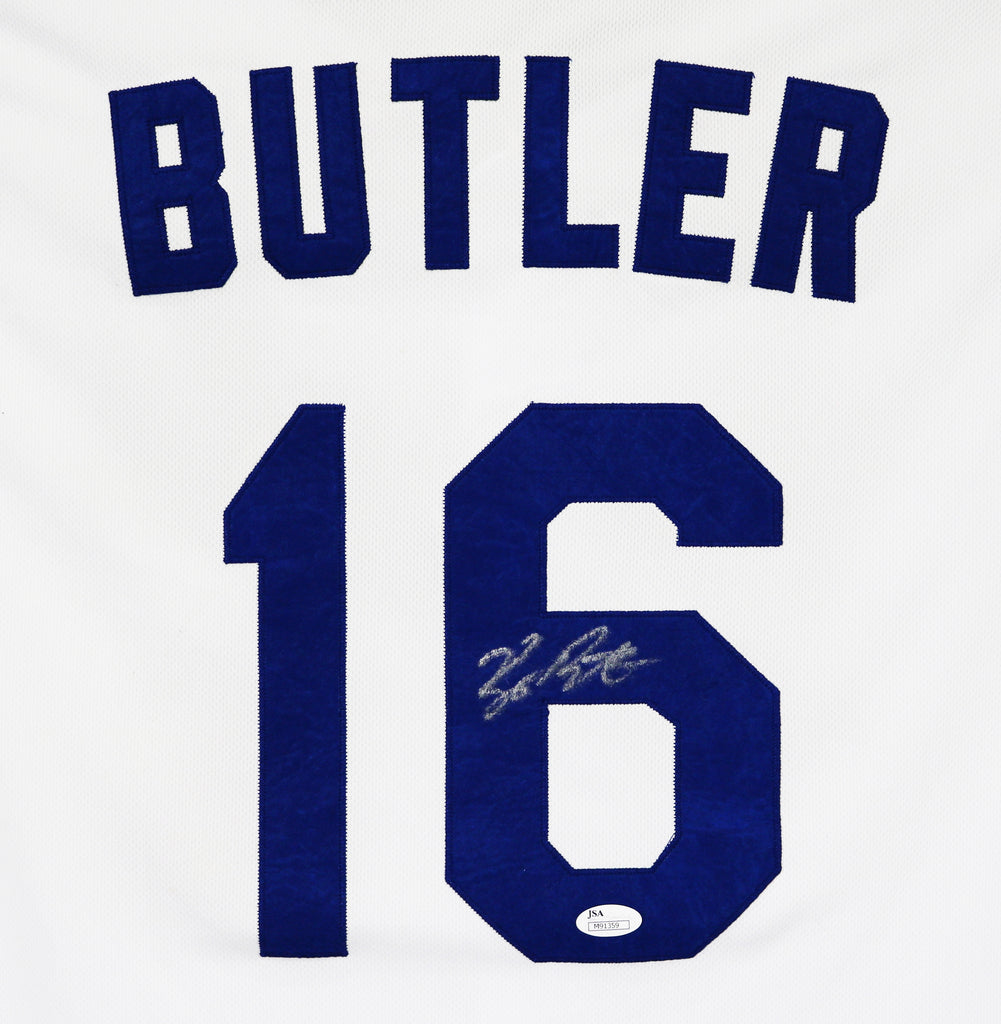 Billy Butler Kansas City Royals Autographed White Jersey JSA COA –