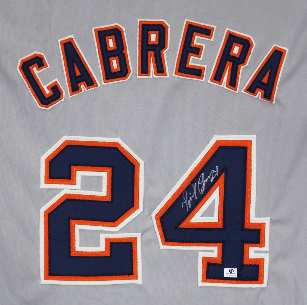 Miguel Cabrera Detroit Tigers Signed Autographed Gray Custom Jersey –