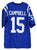 Parris Campbell Indianapolis Colts Signed Autographed Blue #15 Custom Jersey Beckett Witnessed COA