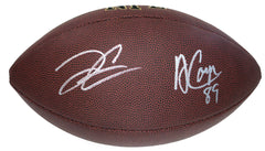 Derek Carr and Amari Cooper Los Angeles Raiders Signed Autographed Wilson NFL Football PAAS COA