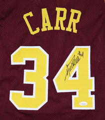 Austin Carr Cleveland Cavaliers Cavs Signed Autographed Wine #34 Custom Jersey Witnessed Five Star Grading COA