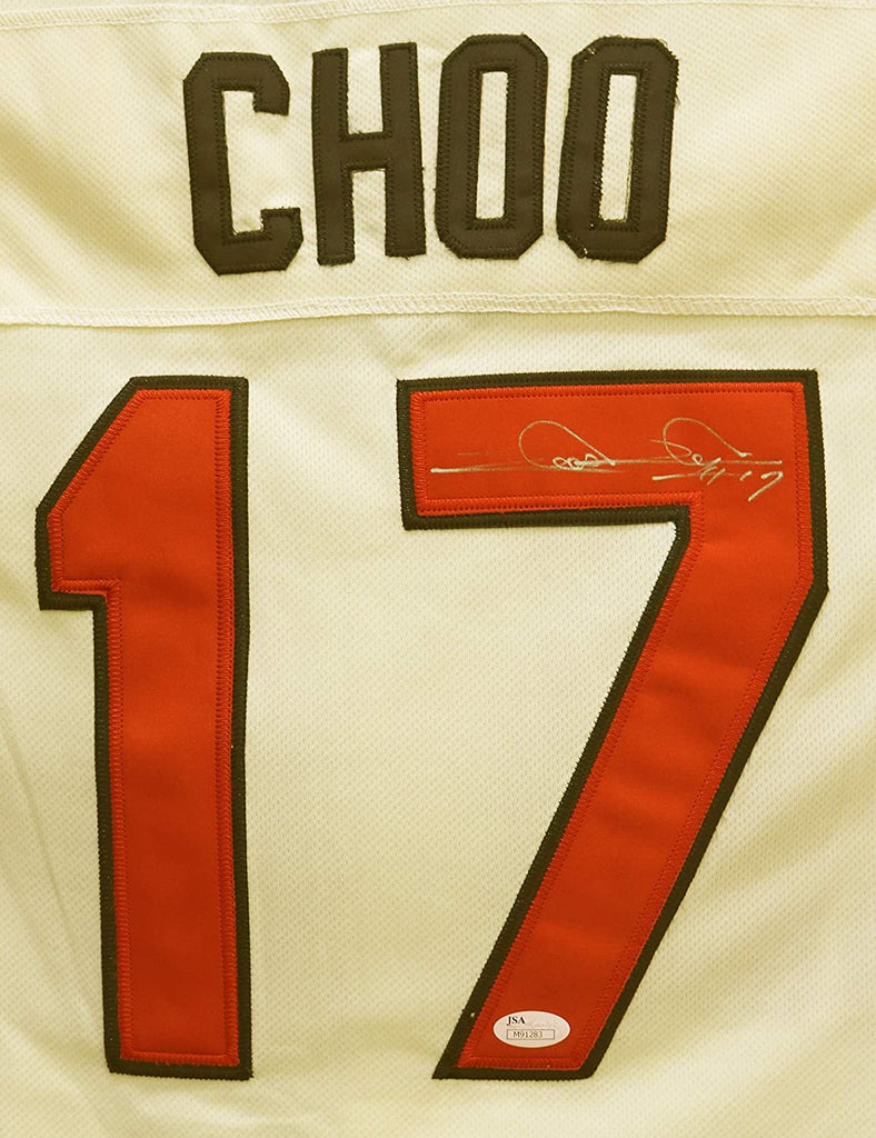 Shin Soo Choo Cleveland Indians Signed Autographed Cream #17 Jersey –