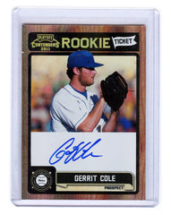 Gerrit Cole Pittsburgh Pirates 2011 Panini Contenders Rookie Ticket #1 Autographed Baseball Card