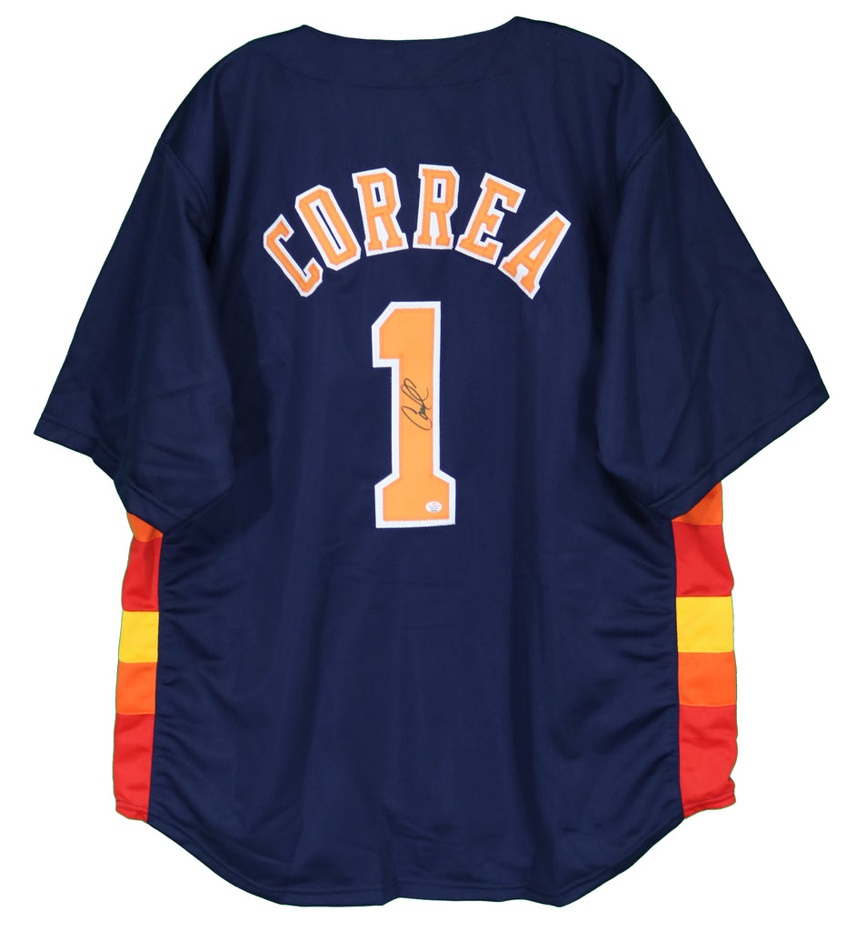 Carlos Correa Houston Astros autographed Orange Jersey with