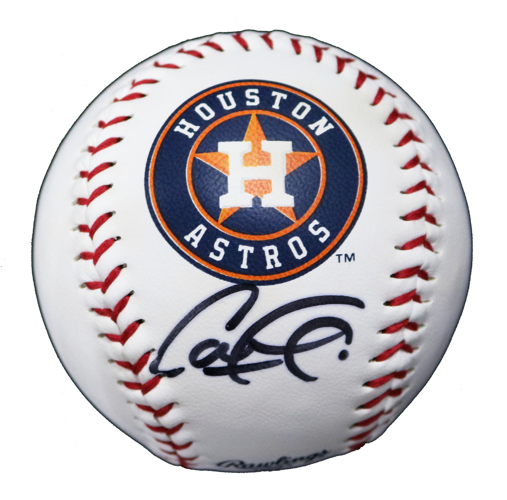 Carlos Correa Houston Astros Signed Autographed Logo Baseball – Sports- Autographs.com