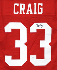 Roger Craig San Francisco 49ers Signed Autographed Red #33 Custom Jersey PAAS COA
