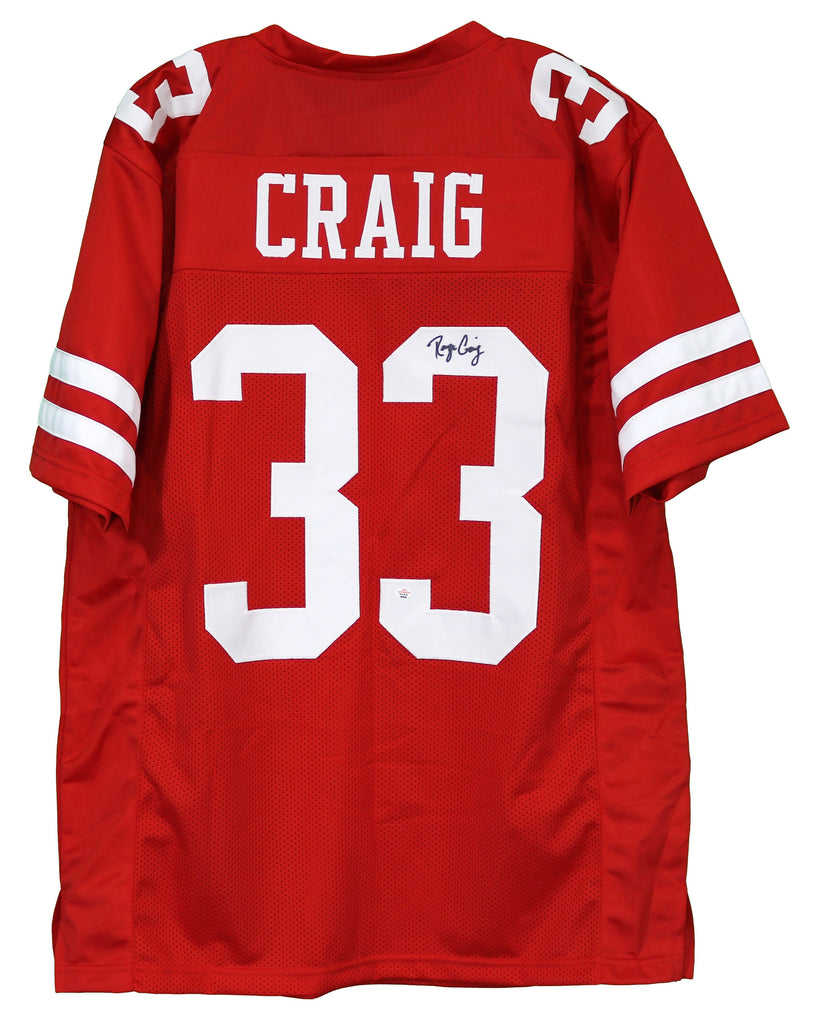 Roger Craig Autographed San Francisco (Red #33) Custom Jersey PSA