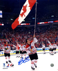 Sidney Crosby Pittsburgh Penguins Signed Autographed 8" x 10" Team Canada Celebration Photo PRO-Cert COA