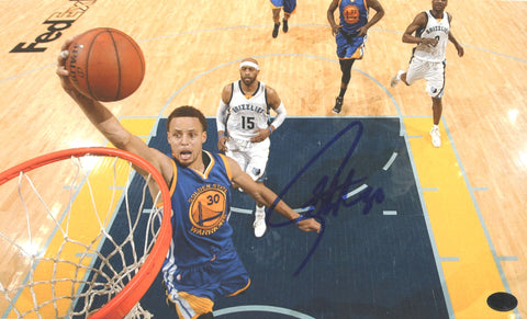 Stephen Curry Golden State Warriors Signed Autographed 6-1/8" x 10" Layup Photo PAAS COA