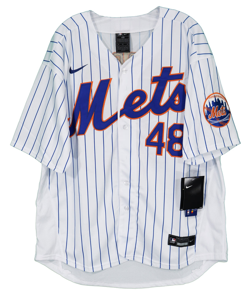 Jacob deGrom #48 - Autographed Team Issued First Responder Hat and Team  Issued White Commemorative Jersey with American Flag Patch - Mets vs.  Yankees - 9/11/2021