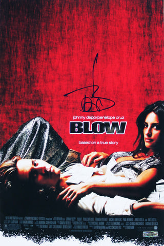 Johnny Depp Signed Autographed 17" x 11" Blow Movie Poster Photo Heritage Authentication COA