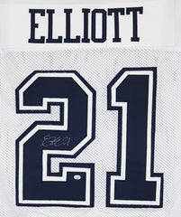 Ezekiel Elliott Dallas Cowboys Signed Autographed White #21 Custom Jersey PAAS COA