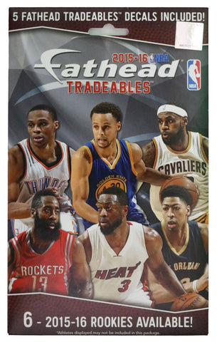 NBA 2015-16 Basketball Fathead Tradeables Unopened 5-Pack