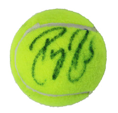 Roger Federer Pro Tennis Player Signed Autographed Penn Tennis Ball Global COA with Display Holder - TORN STICKER