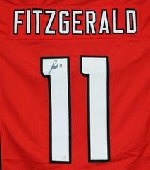 Larry Fitzgerald Arizona Cardinals Signed Autographed Red #11 Custom Jersey PAAS COA