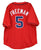 Freddie Freeman Atlanta Braves Signed Autographed Red #5 Custom Jersey PAAS COA