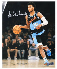 Darius Garland Cleveland Cavaliers Cavs Signed Autographed 8" x 10" Throwback Jersey Photo Heritage Authentication COA - DAMAGED