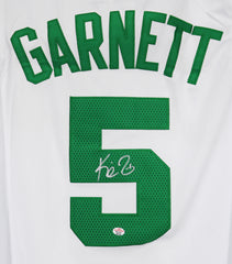 Kevin Garnett Boston Celtics Signed Autographed White #5 Jersey PAAS COA