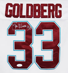 Shaun Weiss Signed Autographed Goldberg The Mighty Ducks Movie White #33 Jersey JSA COA