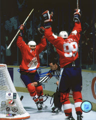 Wayne Gretzky and Mario Lemieux Team Canada Dual Signed Autographed 8" x 10" Photo Global COA