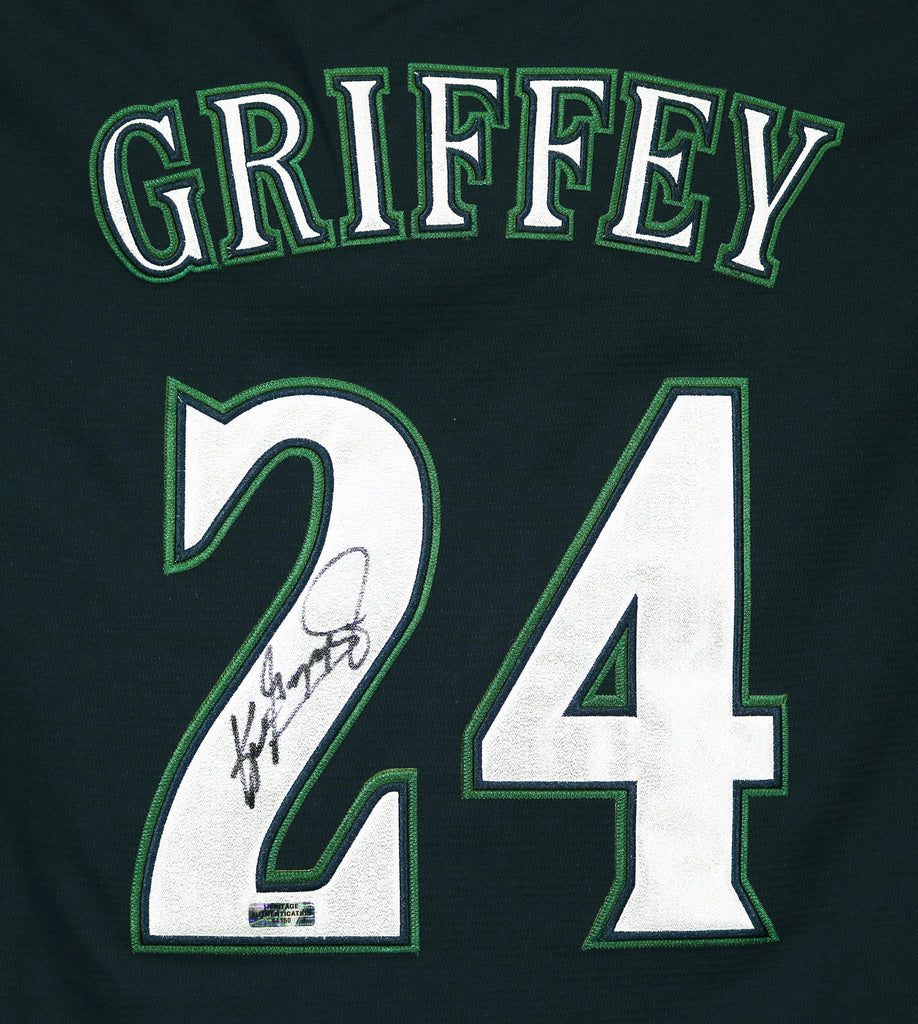 Ken Griffey Jr. Seattle Mariners Signed Autographed Blue #24 Jersey –