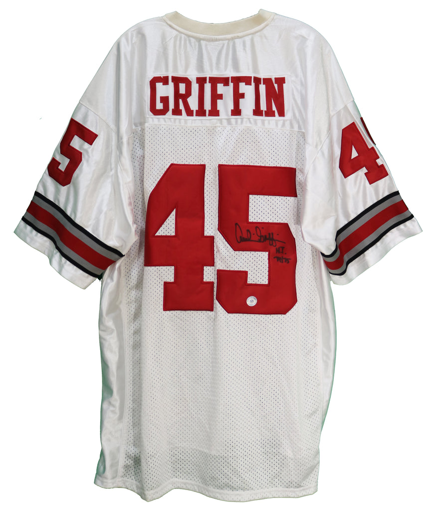 Archie Griffin Ohio State Buckeyes Signed Autographed White #45 Jersey –