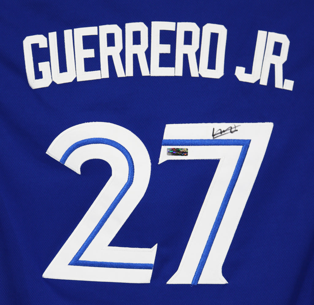 Vladimir Guerrero Jr. Toronto Blue Jays Signed Autographed Blue Jersey –