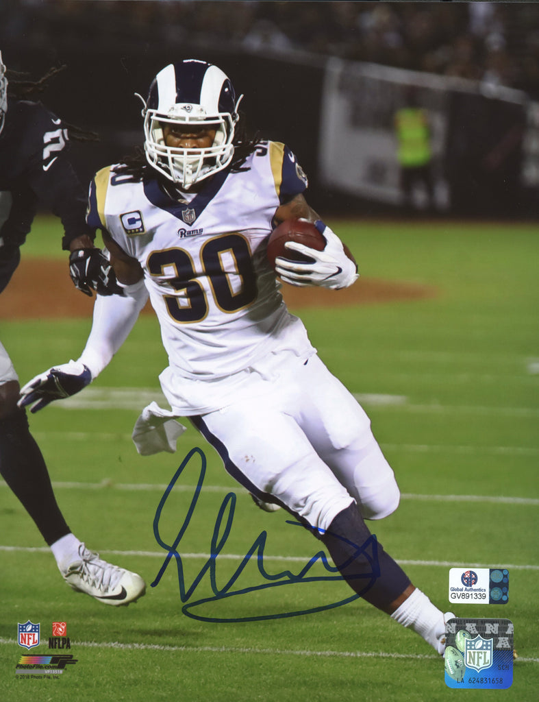 Todd Gurley Los Angeles Rams Autographed 8x10 White Jersey Photo –