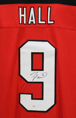 Taylor Hall New Jersey Devils Signed Autographed Red #9 Custom Jersey PAAS COA