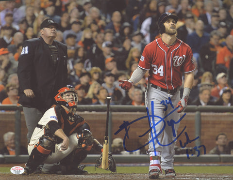 Bryce Harper Washington Nationals Signed Autographed 8" x 10" Home Run Photo PAAS COA