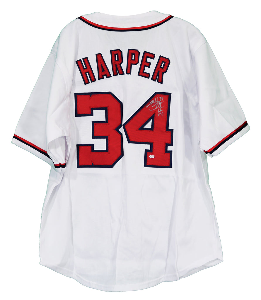 Bryce Harper Washington Nationals Signed Autographed #34 Custom Jersey –