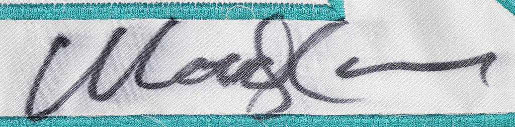 Woody Harrelson Autographed Ed Monix Flint Tropics Turquoise Jersey –