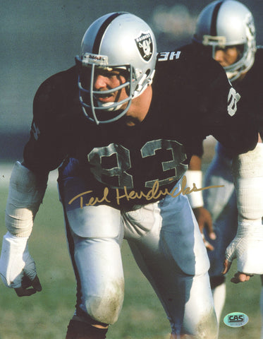 Ted Hendricks Oakland Raiders Signed Autographed 8" x 10" Photo CAS COA
