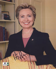 Hillary Clinton Presidential Candidate Signed Autographed 8" x 10" Photo Global COA