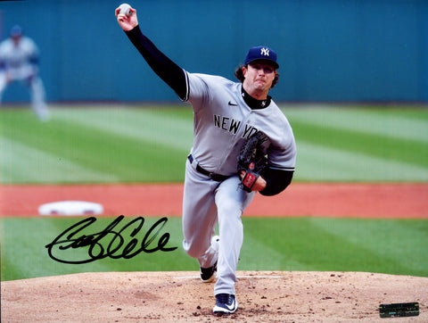 Gerrit Cole New York Yankees Signed Autographed 8-1/2" x 11" Pitching Photo Heritage Authentication COA