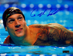 Caeleb Dressel Team USA Olympic Gold Medal Winner Swimmer Signed Autographed 8-1/2" x 11" Photo Heritage Authentication COA