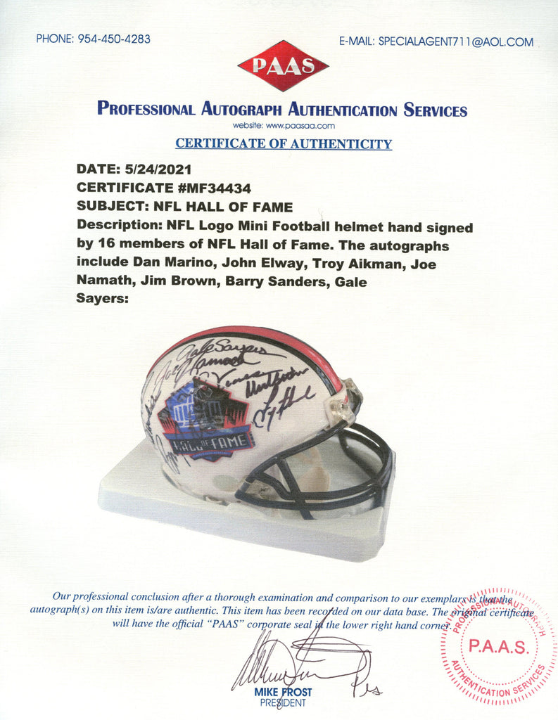 Barry Sanders Detroit Lions Signed Autographed Magazine PAAS COA – Sports- Autographs.com