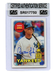 Aaron Judge New York Yankees Signed Autographed 2018 Topps Heritage #25 Baseball Card CAS Certified