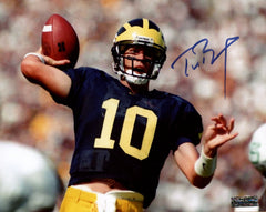 Tom Brady Michigan Wolverines Signed Autographed 8" x 10" Photo Heritage Authentication COA