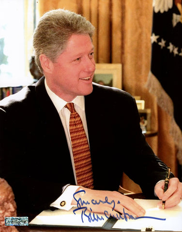 President Bill Clinton Signed Autographed 8" x 10" Photo Heritage Authentication COA