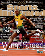 Usain Bolt Signed Autographed 8" x 10" Sports Illustrated Cover Photo Heritage Authentication COA