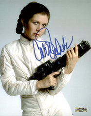 Carrie Fisher Signed Autographed 8" x 10" Star Wars Movie Photo Heritage Authentication COA