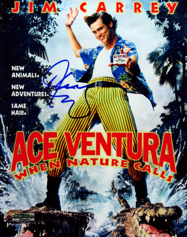Jim Carrey Actor Signed Autographed 8-1/2" x 11" Ace Ventura Photo Heritage Authentication COA