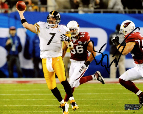Ben Roethlisberger Pittsburgh Steelers Signed Autographed 8" x 10" Passing Photo Heritage Authentication COA