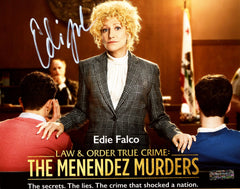 Edie Falco Signed Autographed 8" x 10" Law and Order True Crime Photo Heritage Authentication COA