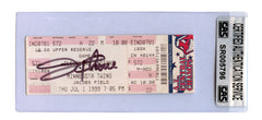 Jim Thome Cleveland Indians Signed Autographed Game Ticket CAS Certified